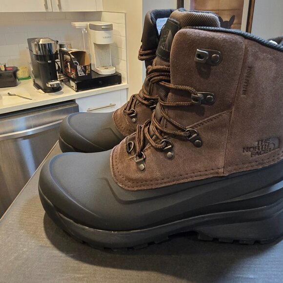 The North Face Chilkat V Lace Waterproof Mens Boots Coffee / Brown Mens 10.5 NEW - Picture 8 of 15